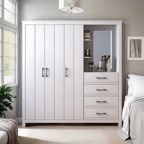 BOXED LIMESTONE COMBI FITMENT WARDROBE (3 BOXES)