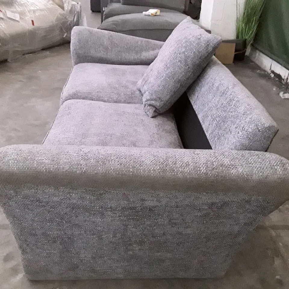 QUALITY DESIGNER 3 SEATER SOFA - GREY FABRIC