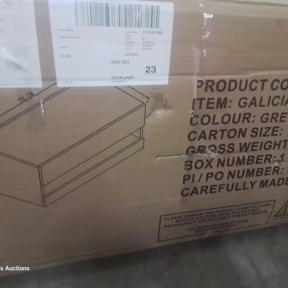 BOXED GALICIA COFFEE TABLE GREY