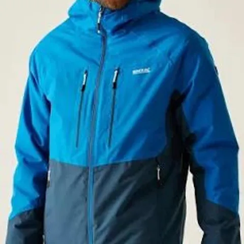 REGATTA MENS HIGHTON STRETCH III FULL ZIP WATERPROOF JACKET OXFORD BLUE SIZE XXL