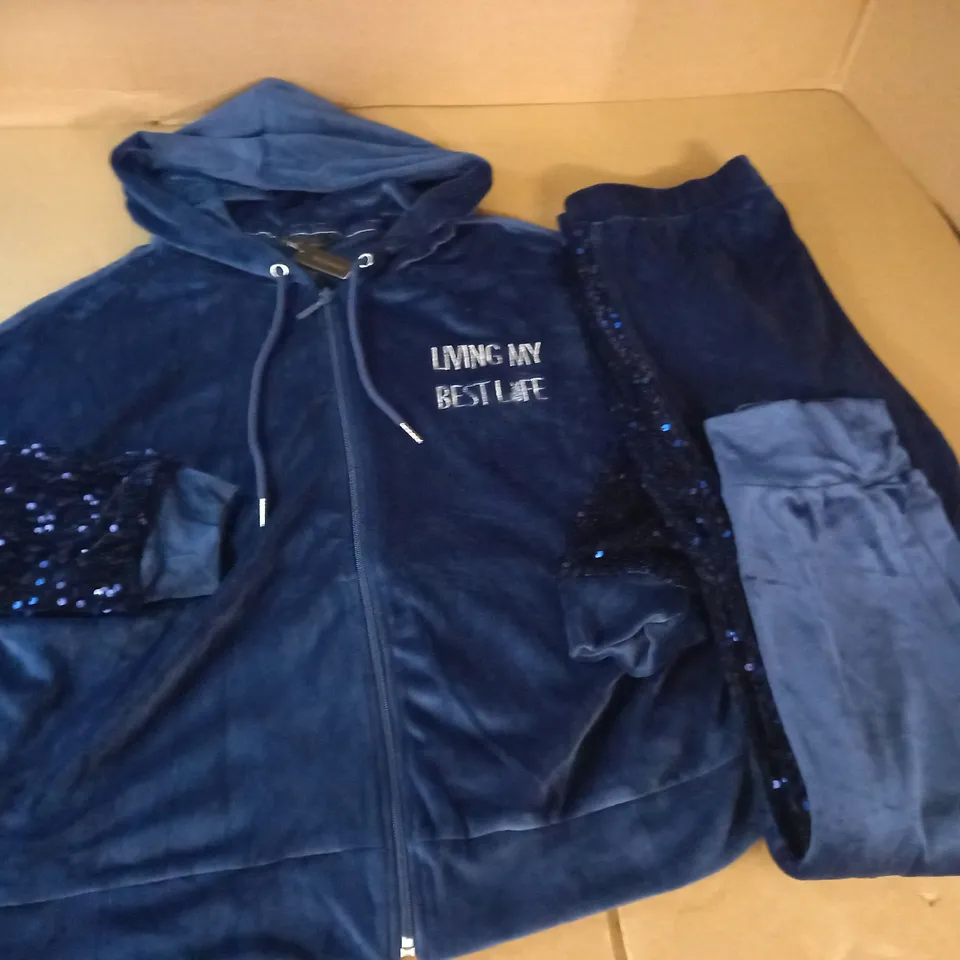 ANN SUMMERS NAVY BLISS LOUNGE SET - L UK 16/18