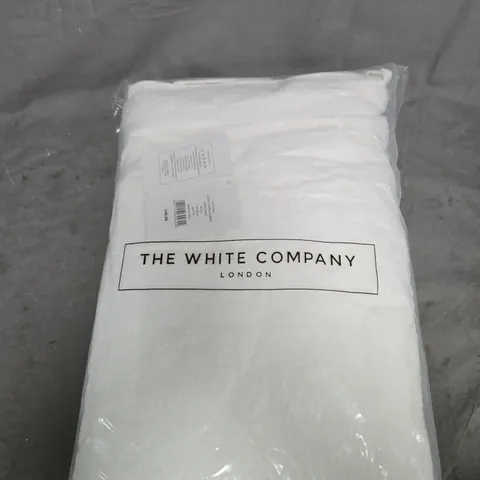THE WHITE COMPANY CLASSIC DOUBLE BORDER SUPER JUMBO BATH TOWEL WHITE 115 X 180CM