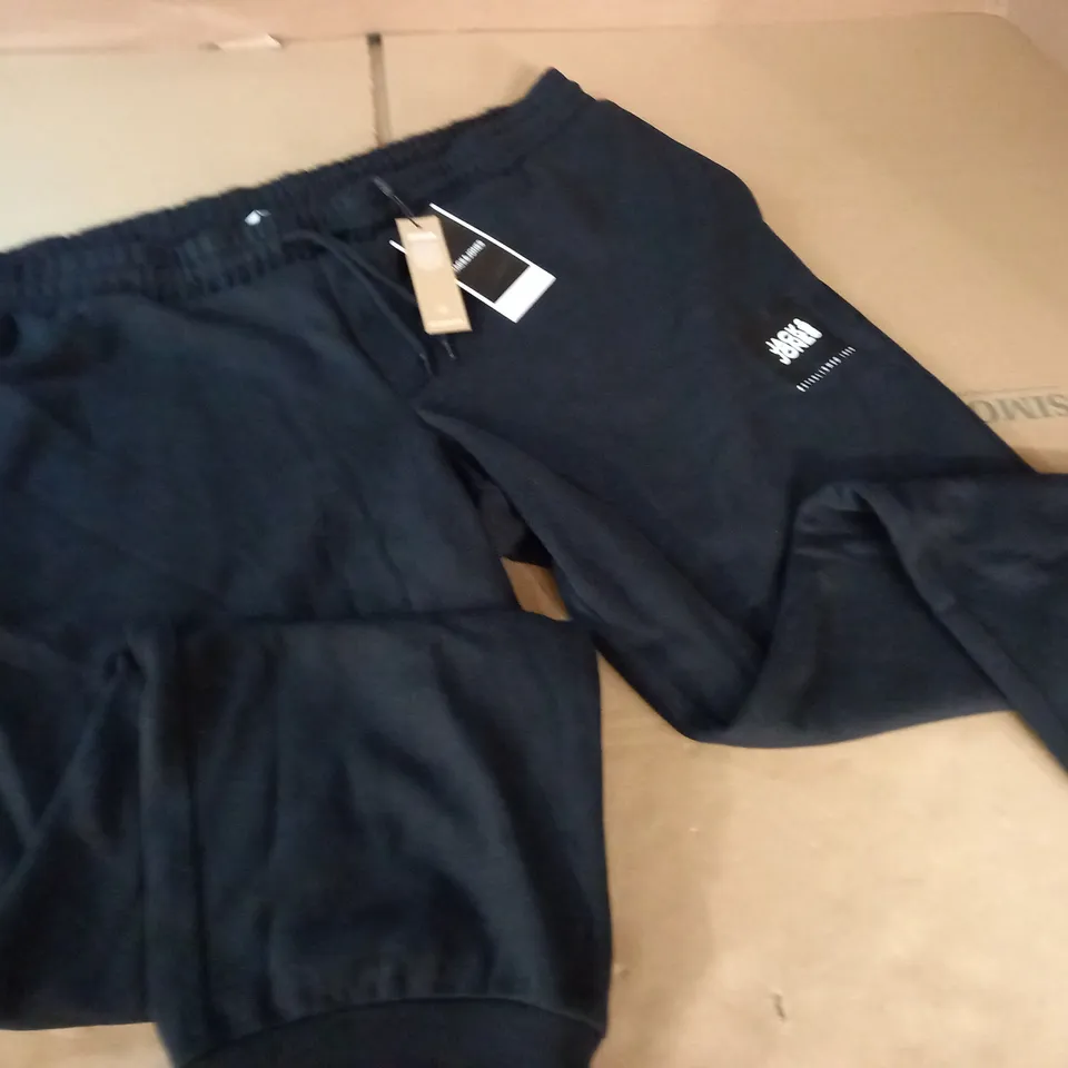 JACK & JONES BLACK JOGGERS - 42