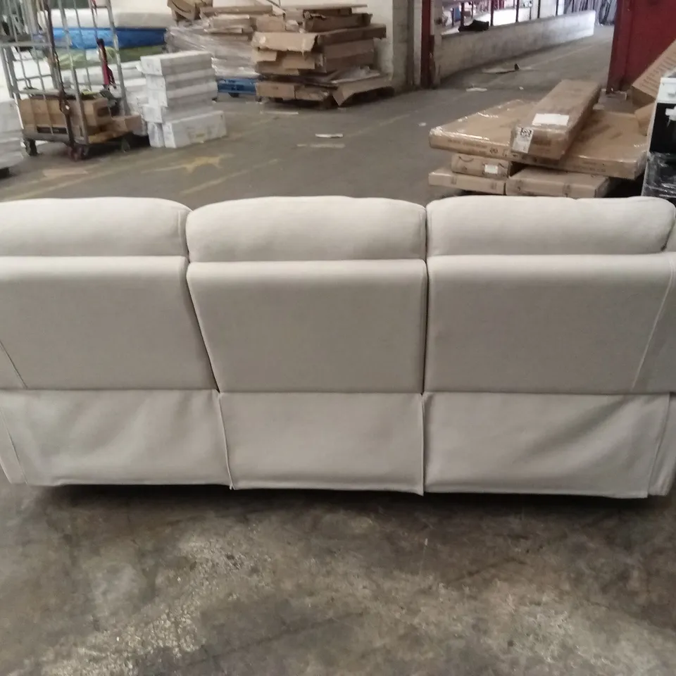 ALBION CHENILLE 3 SEATER HIGH BACK MANUAL RECLINER SOFA RRP £679