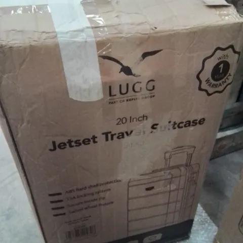 BOXED LUGG JETSET TRAVEL SUITCASE SILVER