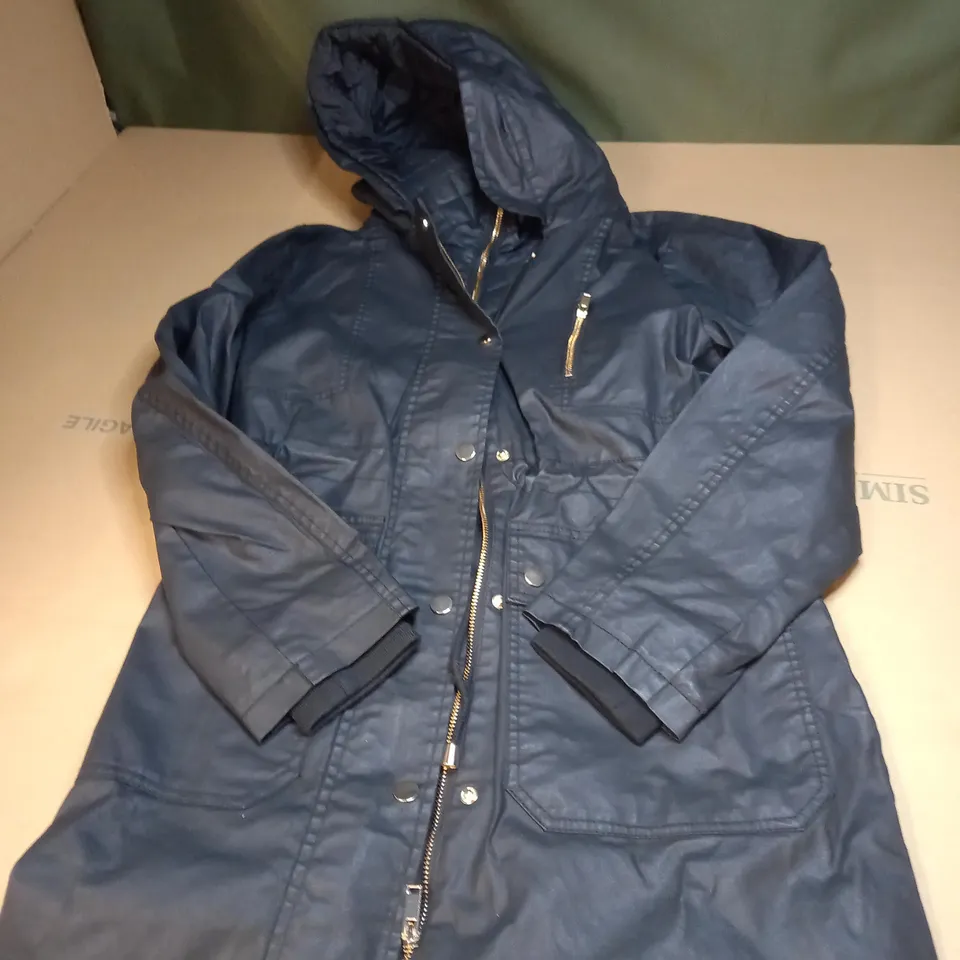 WOMENS WATER RESISTANT WAXED PARKA SIZE SMALL