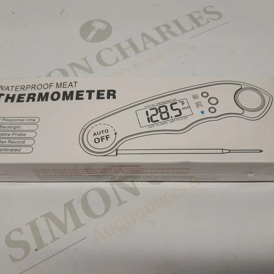 FIVE BRAND NEW BOXED WATERPROOF MEAT THERMOMETERS