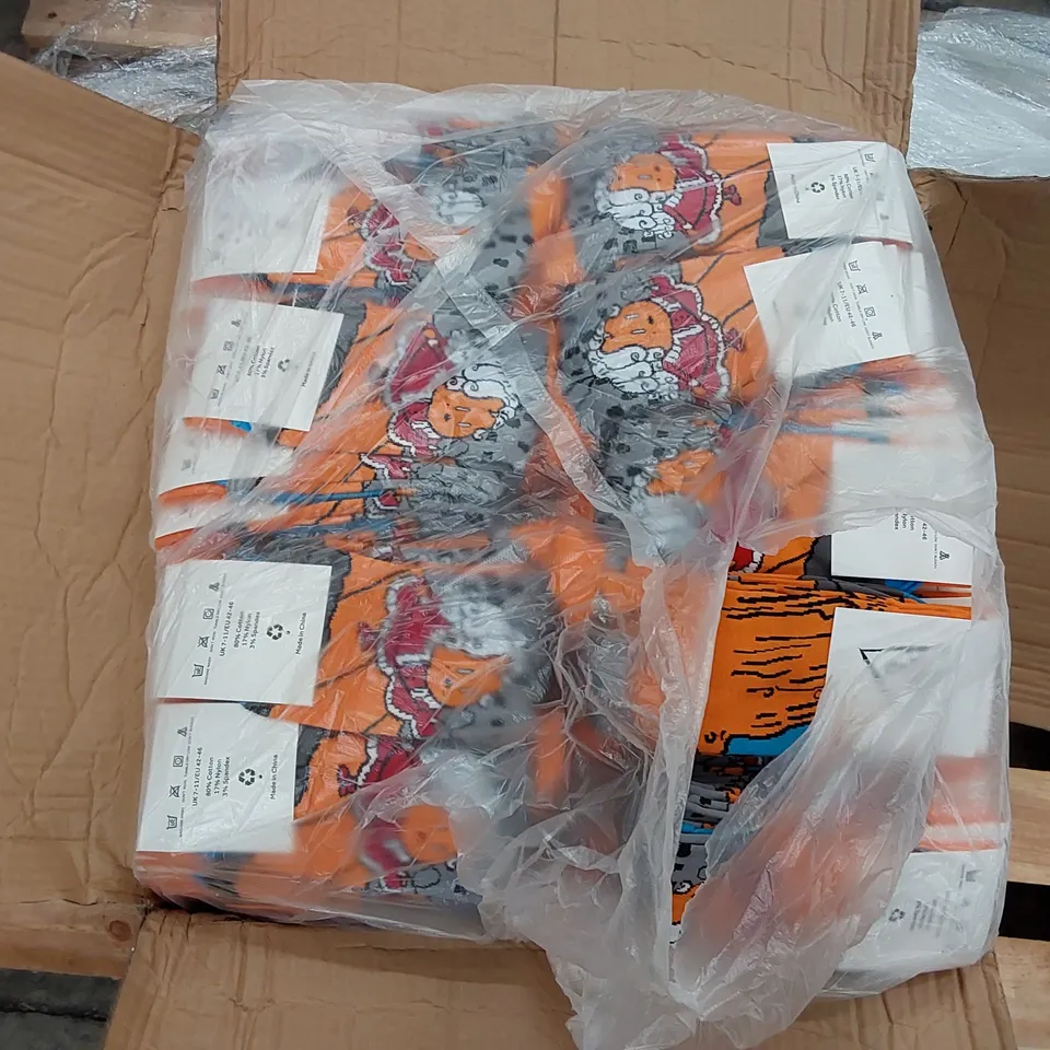 BOX OF APPROXIMATELY 360 BRAND NEW BIER CO SOCKS (1 BOX)