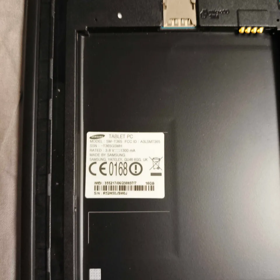SAMSUNG GALAXY TABLET PC SM-T365, 16GB