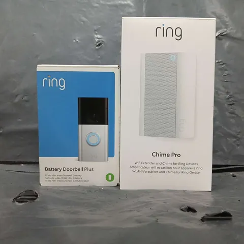 BOXED RING DOORBELL PLUS CHIME PRO 