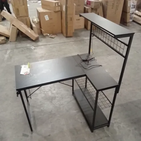 ZABARSKAYA GAMING COMPUTER DESK WITH POWER OUTLETS