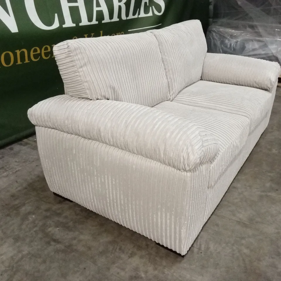 AMALFI STANDARD BACK FABRIC 2 SEATER SOFA - SILVER RRP £499