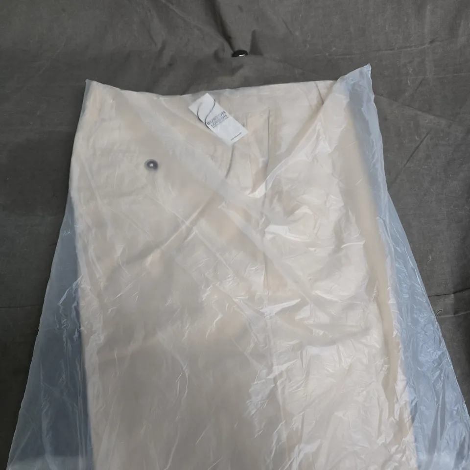 BURTON LONDON NATURAL LINEN SLIM FIT SUIT TROUSERS – NATURAL, 30R