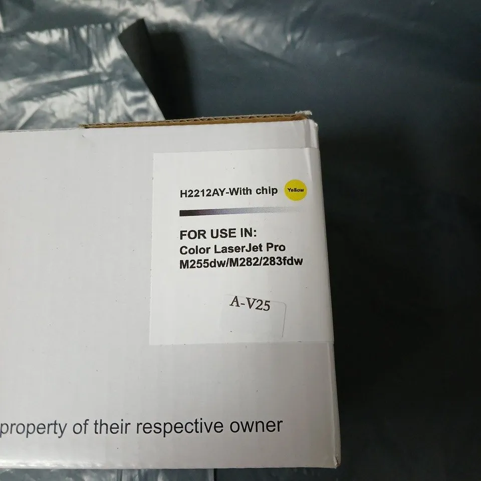 YELLOW HP COLOUR LASERJET TONER CARTRIDGE WITH CHIP (H2212AY) FOR COLOUR LASERJET PRO M255DW/M282/M283FDW