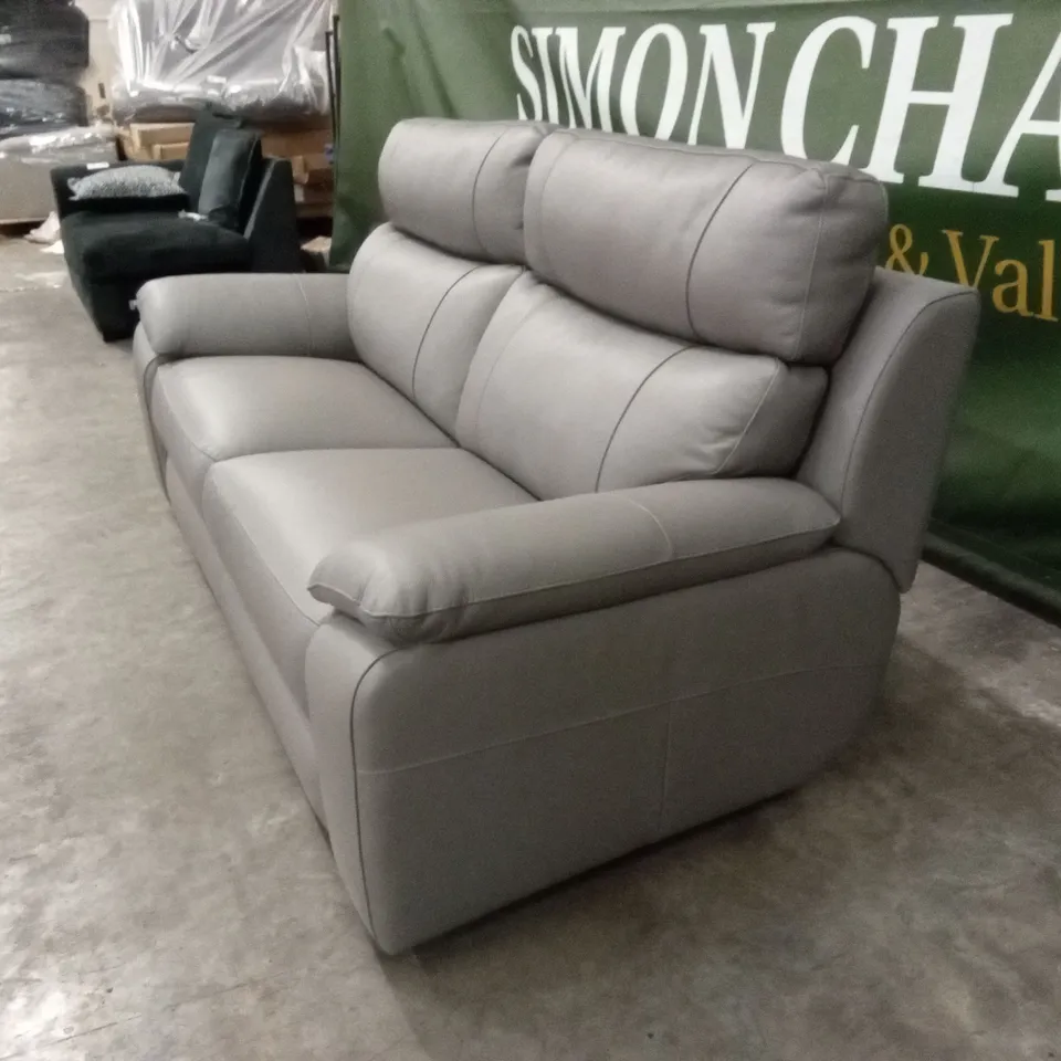 QUALITY DESIGNER ITALIAN MADE PATRIZIO 3 SEATER LEATHER SOFA 