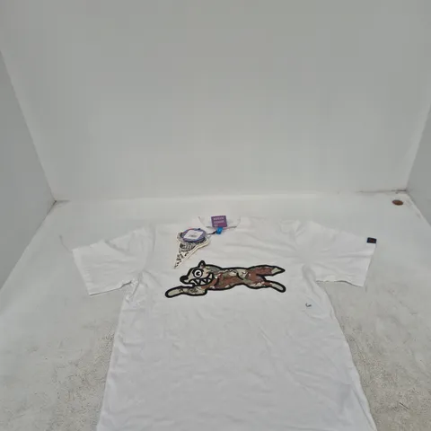 ICE CREAM BY BILLIONAIRE BOYS CLUB T-SHIRT β WHITE, SIZE S