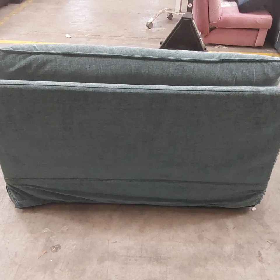 QUALITY DESIGNER DEVERILL 2 SEATER MODULAR SOFA BED - FABRIC VALLEY
