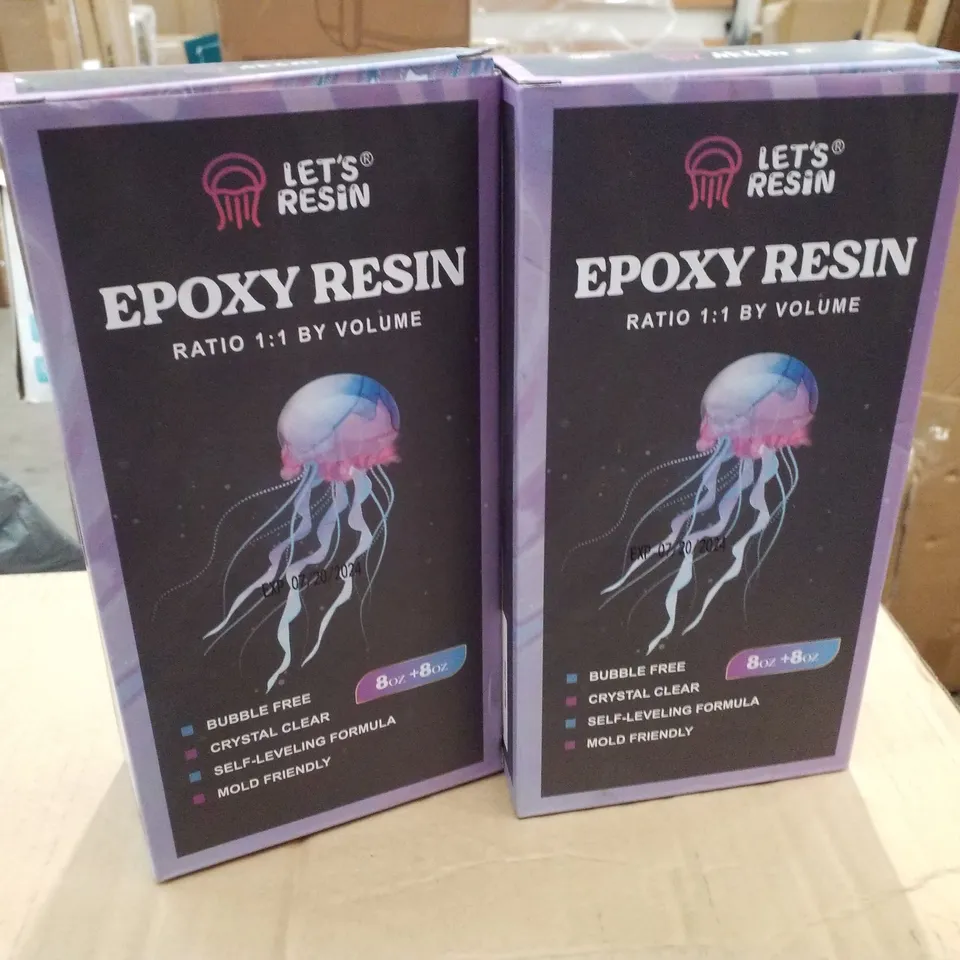 2 BOXED EPOXY RESIN SETS