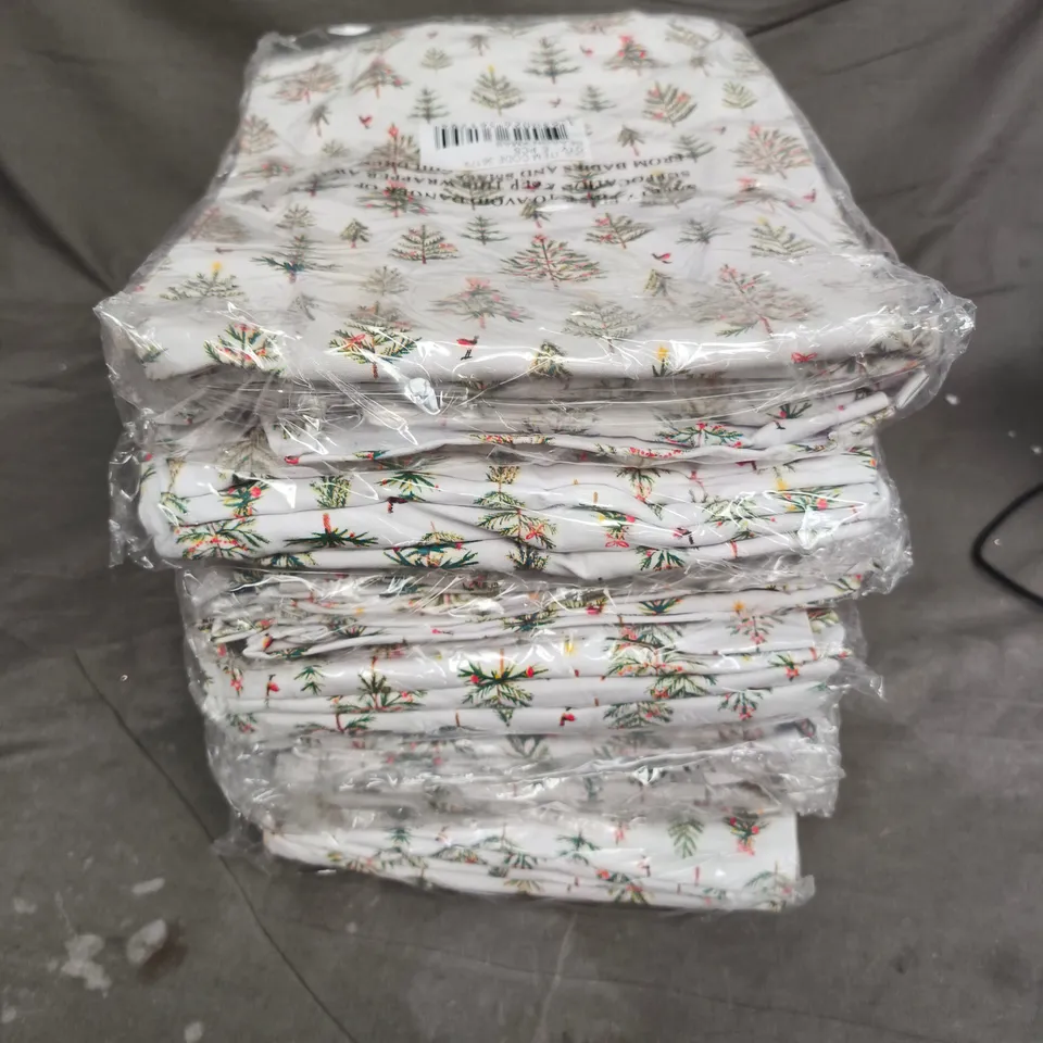 36 GISELA GRAHAM SCANDI TREES CHRISTMAS FIR TREE AND ROBINS COTTON APRONS