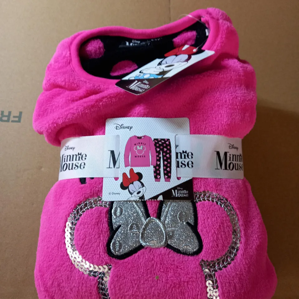 DISNEY MINNIE MOUSE TEDDY BEAR PAJAMAS - SIZE 8-9 YEARS
