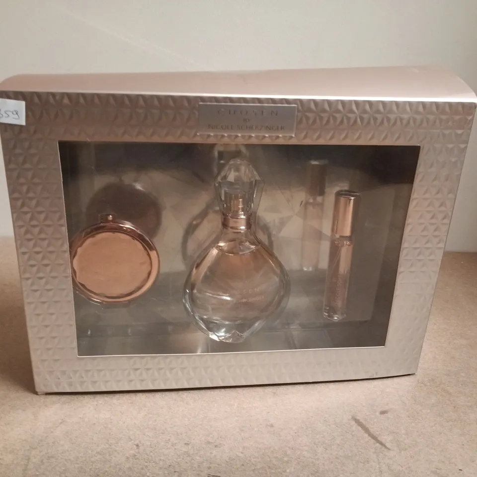 CHOSEN BY NICOLE SCHERZINGER EAU DE PARFUM SPRAY GIFT SET (100ML) – INCLUDES COMPACT MIRROR & ROLLERBALL