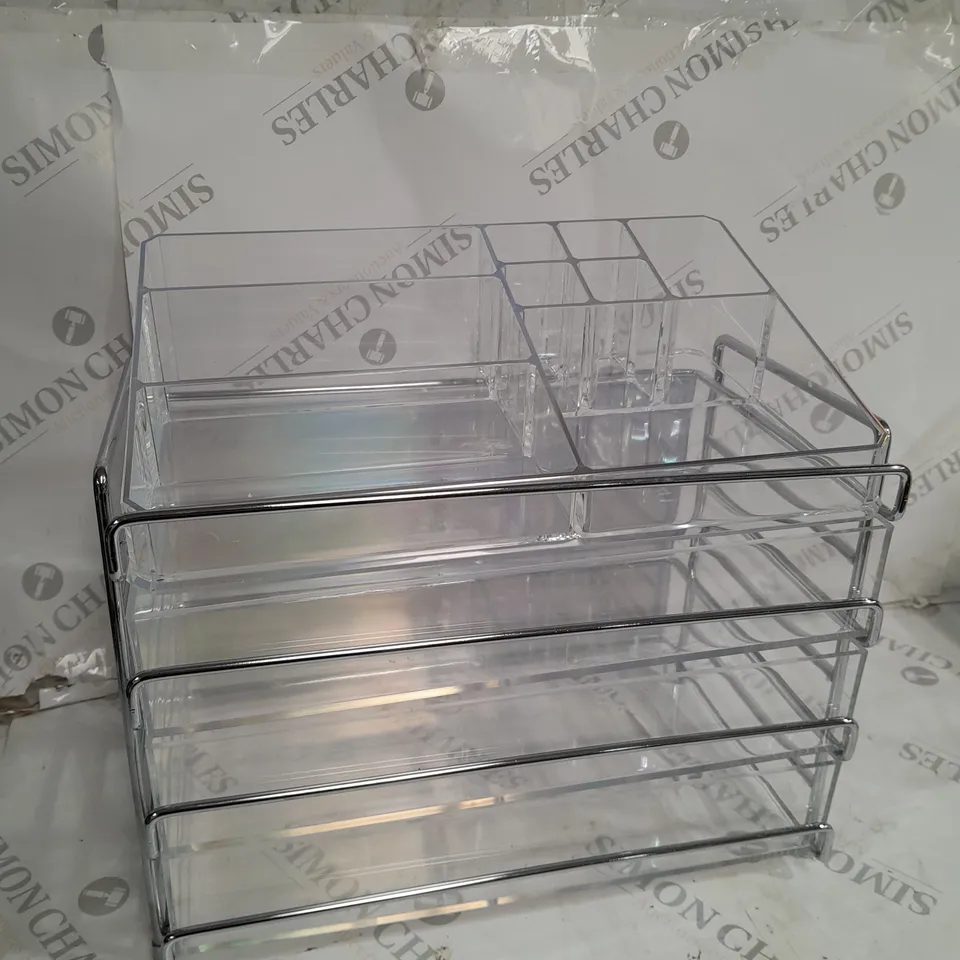 OUTLET TILI FRAMED ACRYLIC STORAGE DRAWER SET