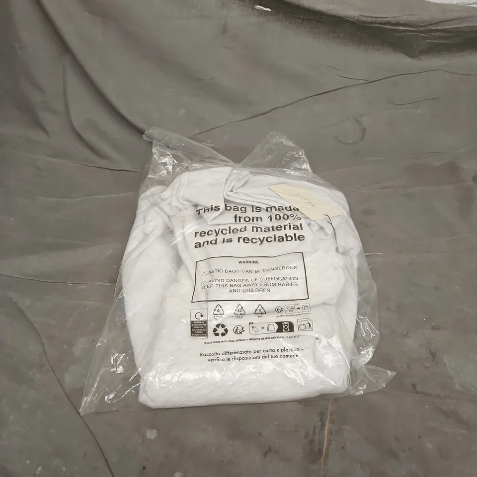 KAIIA BOW GRAPHIC OVERSIZED HOODIE LIGHT GREY/MARL/PINK UK 14 BAGGED WITH TAGS