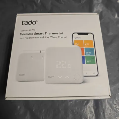 BOXED TADO STARTER KIT V3+ WIRELESS SMART THERMOSTAT