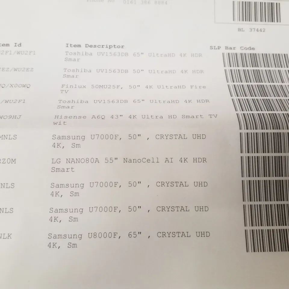 PALLET CONTAINING 10 ASSORTED DAMAGED TVS