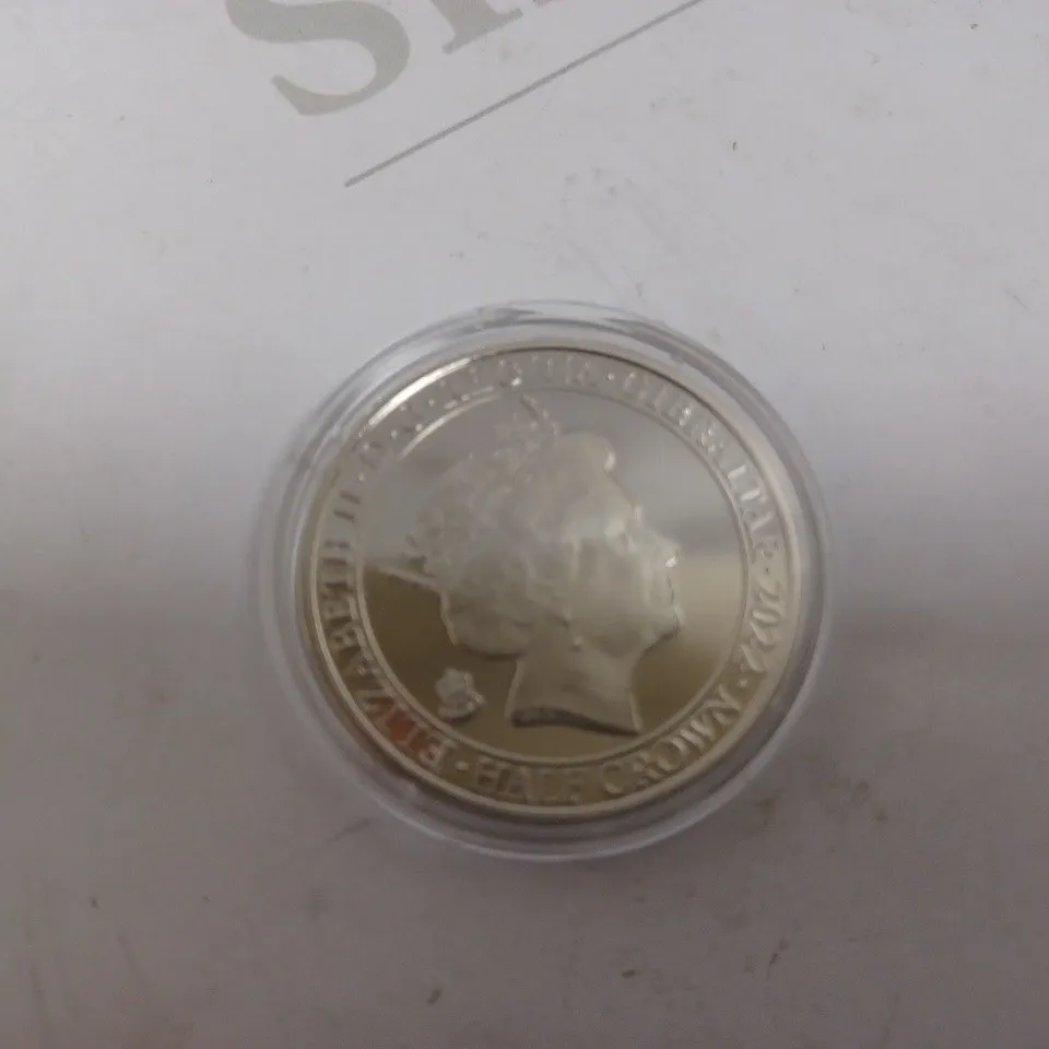 2022 GIBRALTAR HALF CROWN COIN