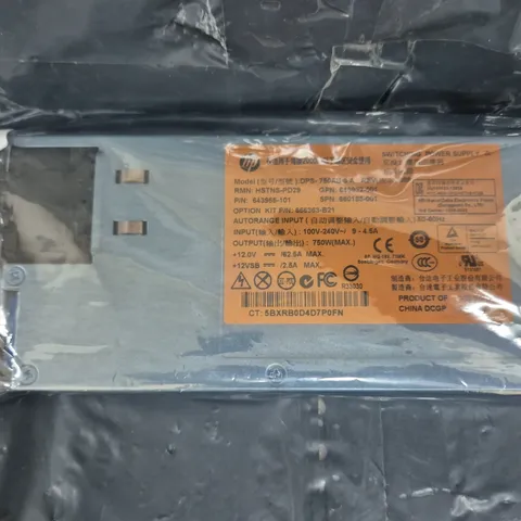 HP 750W COMMON SLOT PLATINUM PLUS HOT PLUG POWER SUPPLY KIT 656363-B21