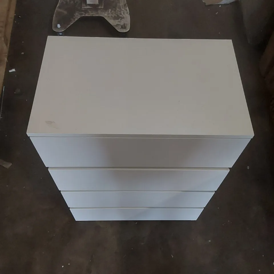 DESIGNER 4 DRAWER WOODEN CHEST OF DRAWERS