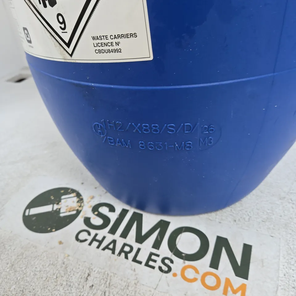 BLUE WASTE DRUM WITH LID – MIXED LITHIUM BATTERIES (EMPTY)
