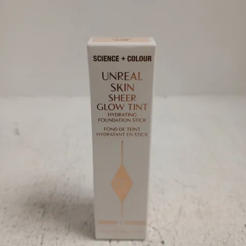 CHARLOTTE TILBURY SCIENCE + COLOUR UNREAL SKIN SHEER GLOW TINT FOUNDATION STICK