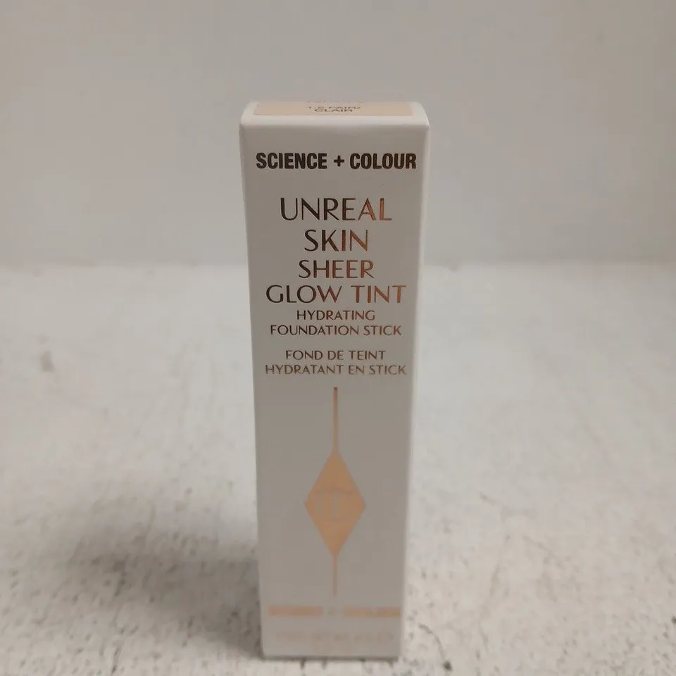 CHARLOTTE TILBURY SCIENCE + COLOUR UNREAL SKIN SHEER GLOW TINT FOUNDATION STICK