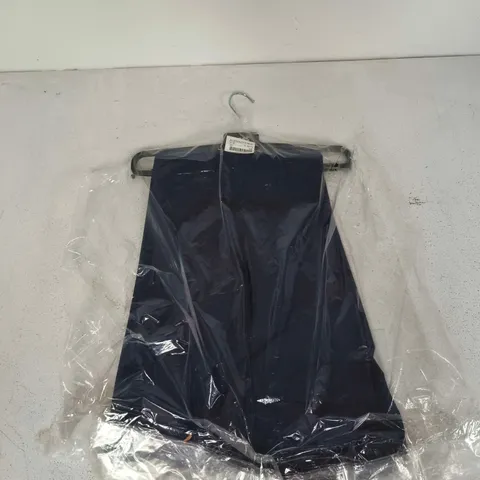 BAGGED BOSS BOSS NAVY WOOL MIX SUIT TROUSER - UK 40S