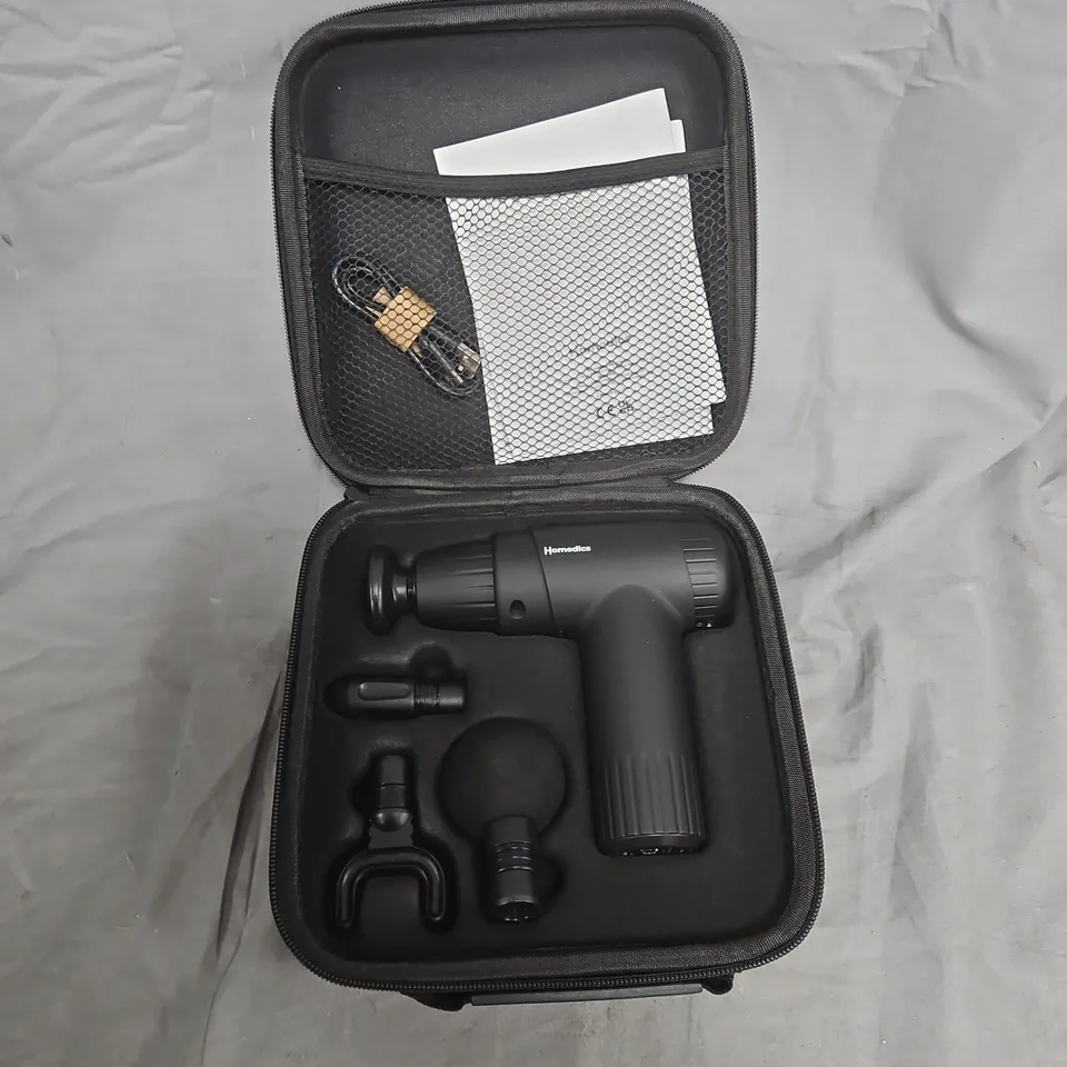 HOMEDICS NOVO MINI MASSAGE GUN WITH TRAVEL CASE