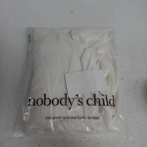 NOBODY'S CHILD LINEN WHITE JERROW TROUSER – UK 16