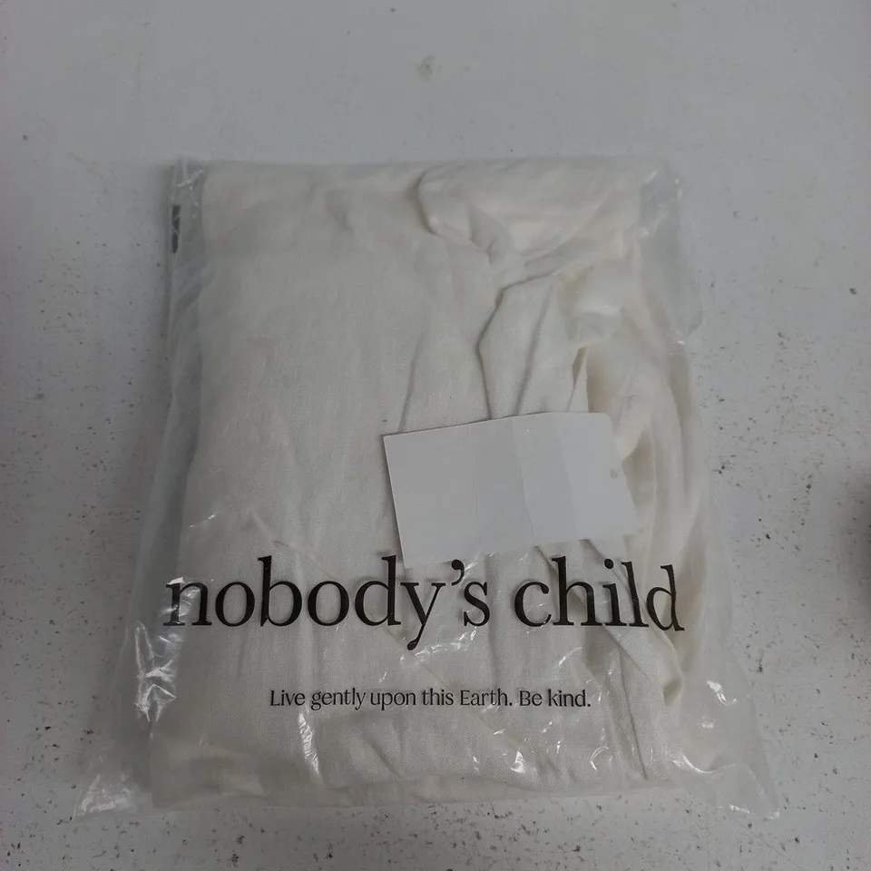 NOBODY'S CHILD LINEN WHITE JERROW TROUSER – UK 16