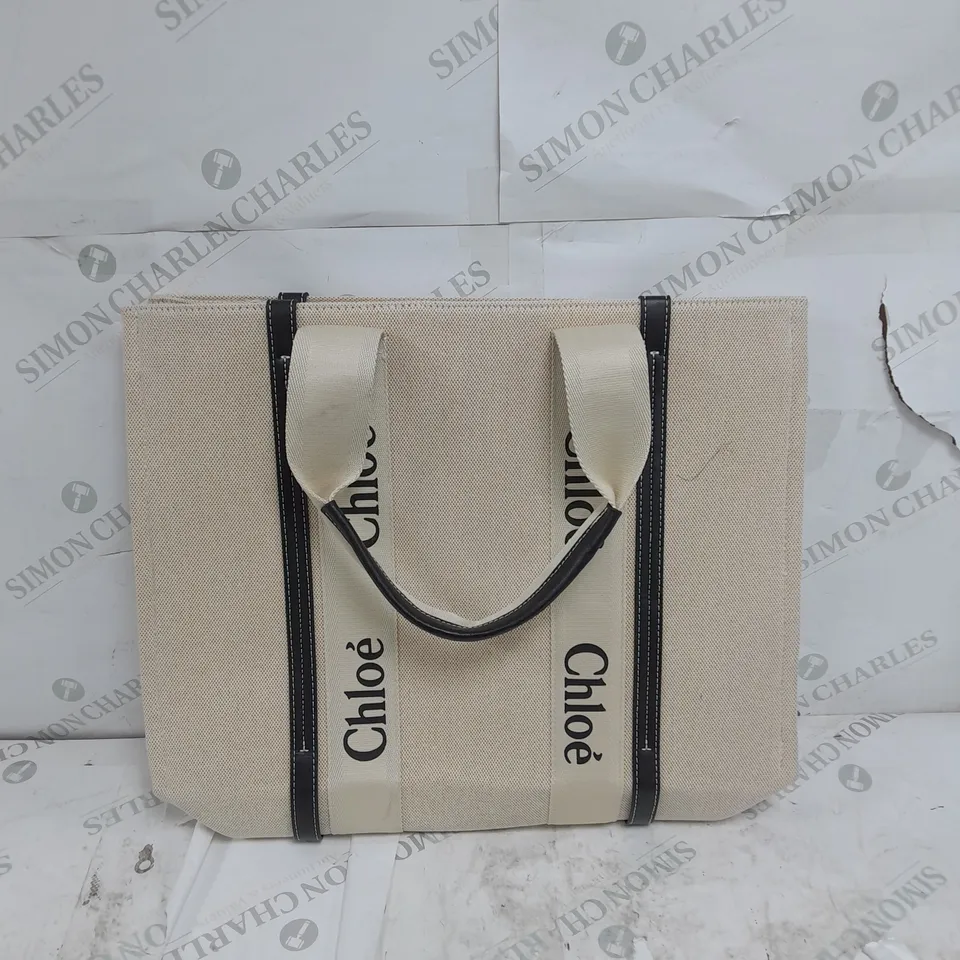 CHLOE BEIGE/BLACK HANDBAG 