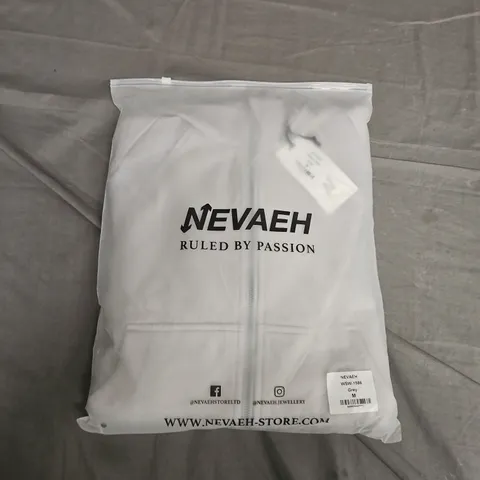 BAGGED NEVAEH EXTENDED NECK MULTI-PANEL HOODIE - GREY - MEDIUM