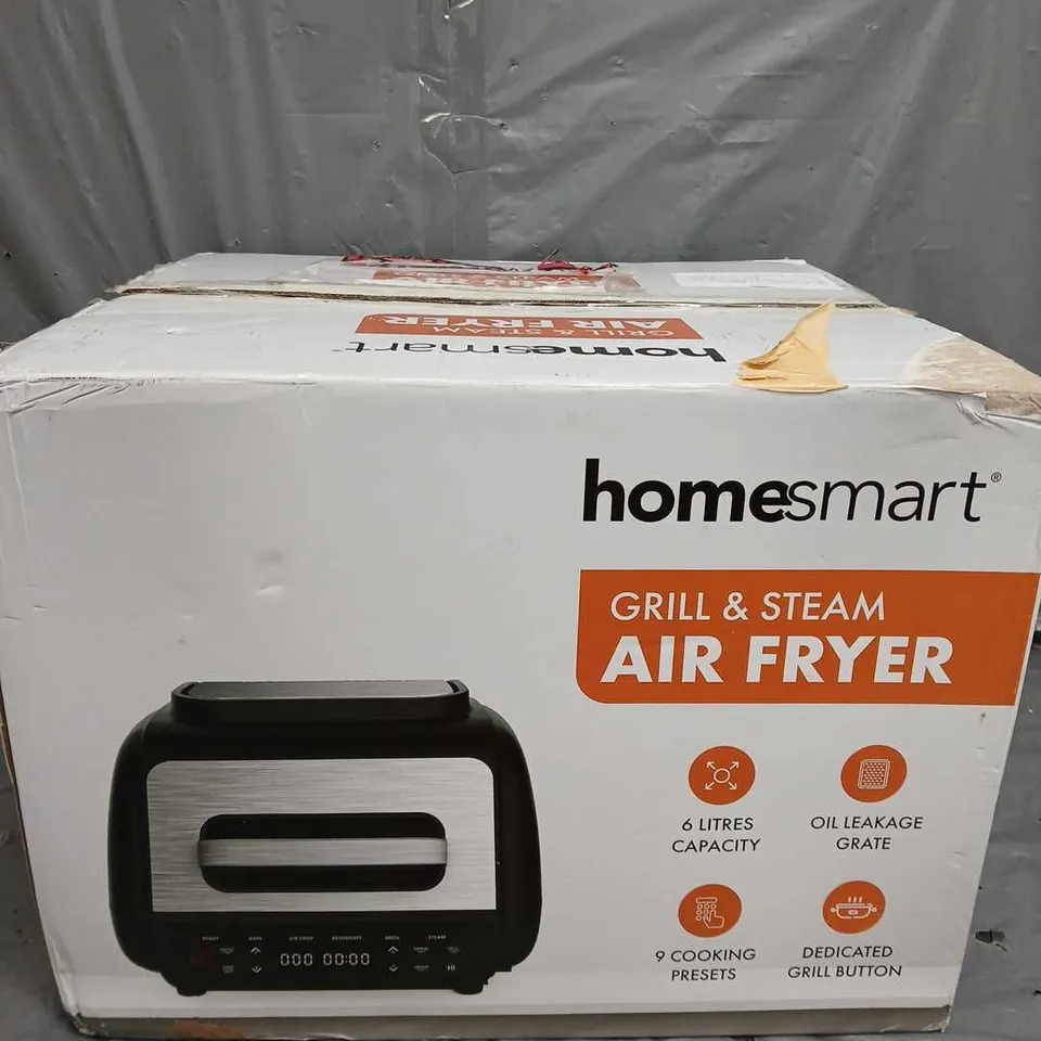 BOXED HOMESMART GRILL & STEAM AIR FRYER