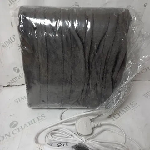  BOXED COZEE HOME HEATED BLANKET IN CHARCOAL 