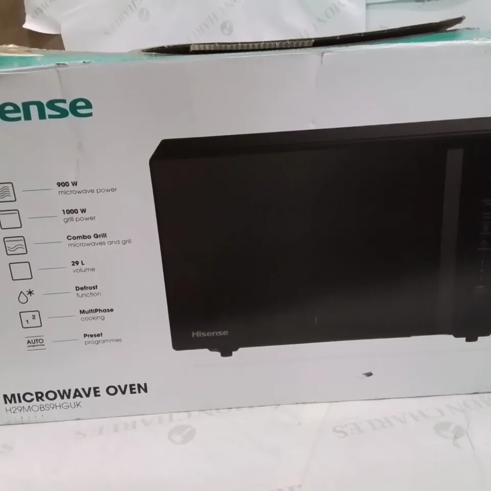 BOXED HISENSE MICROWAVE OVEN 
