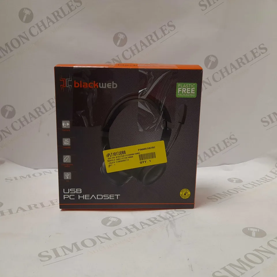 BLACKWEB USB PC HEADSET