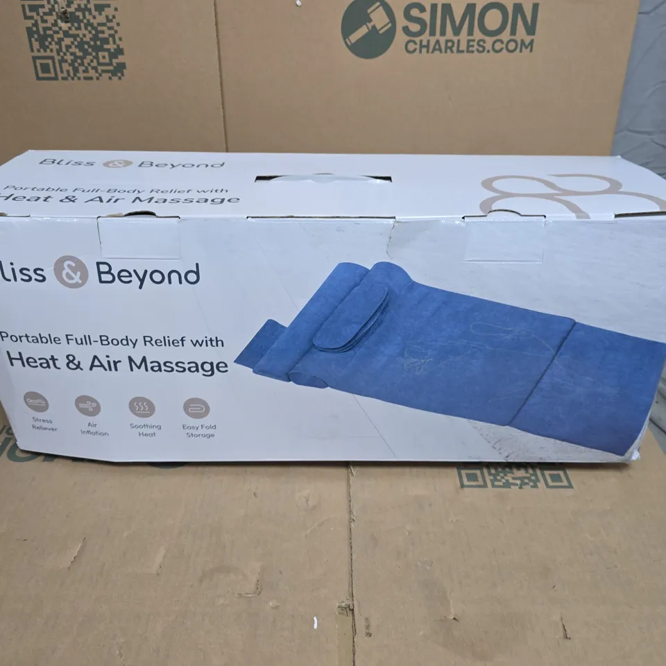 BLISS & BEYOND PORTABLE FULL-BODY RELIEF WITH HEAT & AIR MASSAGE (BOXED)