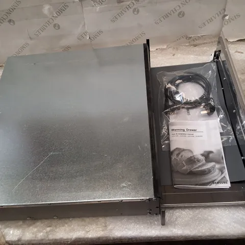 UNBOXED SAMSUNG WARMING DRAWER (KITCHEN APPLIANCE) – METAL CABINET DRAWER, POWER CABLE INCLUDED