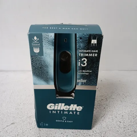 GILLETTE INTIMATE I3 TRIMMER – BLUE (BOXED) WITH SKINFIRST TECHNOLOGY