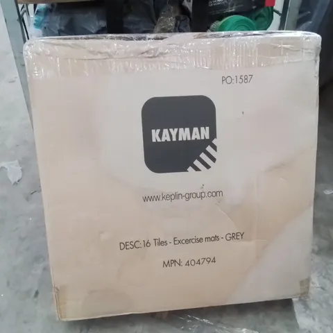 BOX CONTAINING APPROXIMATELY 16 EXERCISE FOAM TILES