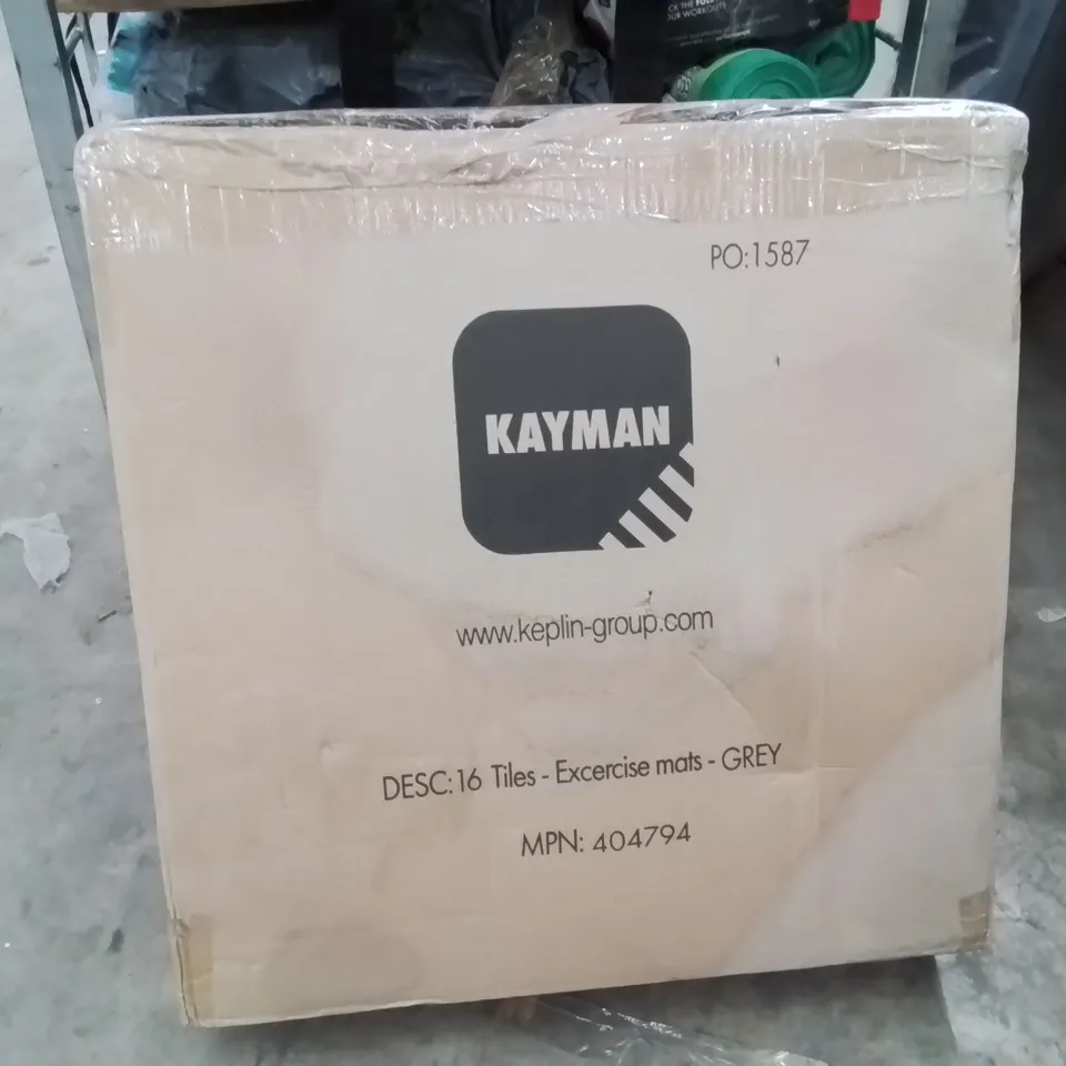 BOX CONTAINING APPROXIMATELY 16 EXERCISE FOAM TILES